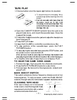 Preview for 3 page of Durabrand 820M Operating Instructions