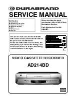 Durabrand AD214BD Service Manual preview