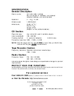 Preview for 19 page of Durabrand CD-203 Operating Instructions Manual