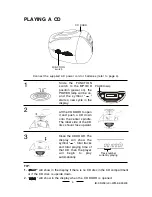 Preview for 6 page of Durabrand CD-208 Operating Instructions Manual