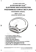 Preview for 1 page of Durabrand CD-855 Operating Instructions Manual