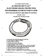 Preview for 1 page of Durabrand CD-89 Operating Instructions Manual