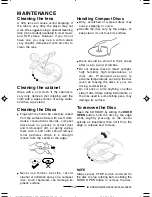 Предварительный просмотр 15 страницы Durabrand CD-96 Operating Instructions Manual