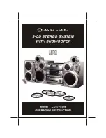 Durabrand CD2775SW Operating Instructions Manual preview