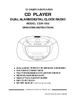 Durabrand CDR-1902 Operating Instructions Manual preview