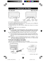 Preview for 8 page of Durabrand CDR-1907 Operating Instructions Manual