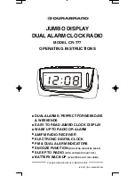 Preview for 1 page of Durabrand CR-777 Operating Instructions Manual