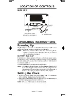 Preview for 4 page of Durabrand CR-777 Operating Instructions Manual