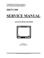 Предварительный просмотр 1 страницы Durabrand DBTV1901 Service Manual