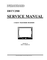 Preview for 1 page of Durabrand DBTV2500 Service Manual