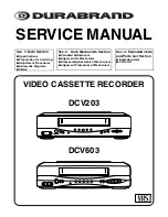 Durabrand DCV203 Service Manual preview