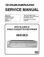 Durabrand H9910ED Service Manual preview