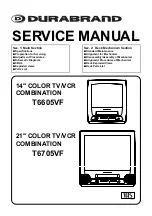 Preview for 1 page of Durabrand T6605VF Service Manual