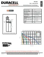 Duracell CopperTop MN2400 Specification Sheet предпросмотр