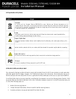 Preview for 5 page of Duracell D1500-M4 Installation Manual