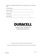 Preview for 48 page of Duracell DG65M-R62 Series Owner'S Manual