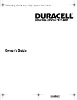 Preview for 2 page of Duracell Digital inverter 400 Owner'S Manual