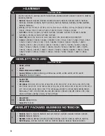 Preview for 11 page of Duracell DRAC5101 Model Compartibility Manual