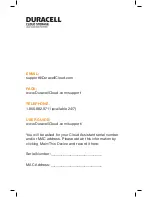 Preview for 7 page of Duracell DuracellCloud DC202 Quick Start Manual