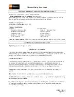 Duracell MN 9100 Material Safety Data Sheet preview