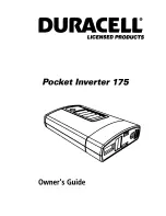 Preview for 1 page of Duracell Pocket inverter 175 Owner'S Manual