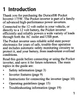 Preview for 6 page of Duracell Pocket inverter 175 Owner'S Manual