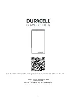 Duracell POWER CENTER D-14kWh-LFP Installation & Start-Up Manual preview