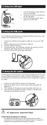 Preview for 3 page of Duracell Powerpack Pro 1000 User Manual