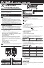 Preview for 1 page of Duracell PowerSource 660 User Manual