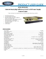 DuraComm HE1U-5012-MU Owner'S Manual preview