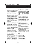 Preview for 11 page of Duracraft DD-TEC10E Instruction Manual