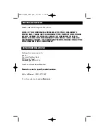 Preview for 9 page of Duracraft DWM-250 Series Owner'S Manual