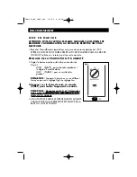 Preview for 15 page of Duracraft DWM-250 Series Owner'S Manual