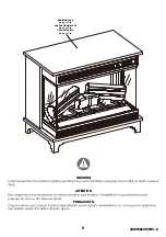 Preview for 5 page of Duraflame 24WM6549 Manual