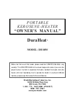 Предварительный просмотр 1 страницы DuraHeat DH 1050 Owner'S Manual