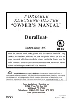 Предварительный просмотр 1 страницы DuraHeat DH1051 Owner'S Manual