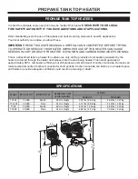 Предварительный просмотр 3 страницы DuraHeat TT-15PS User'S Manual And Operating Instructions