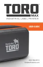 DuraLabel Toro User Manual preview