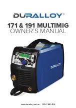 Duralloy 171 MULTIMIG Owner'S Manual preview