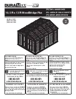 DuraMax 10.5 Ft x 13 Ft WoodBridge Plus Owner'S Manual preview