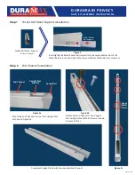 Предварительный просмотр 2 страницы DuraMax Duragrain Privacy Assembly Instructions