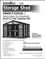 Preview for 1 page of DuraMax Storage Shed Owner'S Manual/ Instructions For Assembly