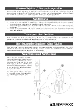 Предварительный просмотр 3 страницы Duramaxx 10027660 Manual