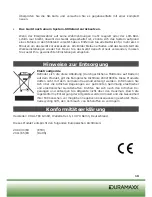 Предварительный просмотр 19 страницы Duramaxx 10028871 Instructions Manual