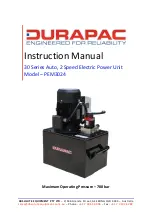 Durapac 30 PEM3024 Series Instruction Manual preview