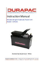 Preview for 1 page of Durapac DPA-18 Instruction Manual