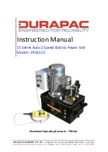 Preview for 1 page of Durapac PES1513 Instruction Manual