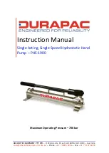 Durapac PHS-1900 Instruction Manual preview