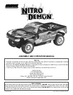 Duratax NITRO DEMON Assembly And Operation Manual предпросмотр