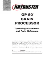 Preview for 3 page of DuraTech Industries Haybuster GP-50 Operating Instructions And Parts Reference